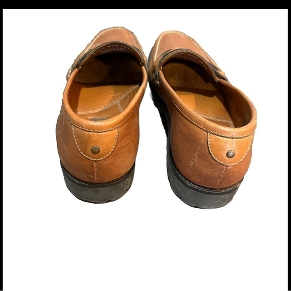 G.H. Bass & Co. Brown Leather Loafers with Braided Accent - Picture 3 of 8